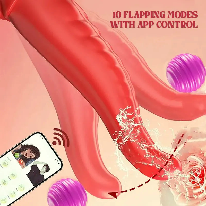 App-Controlled 3-in-1 Tongue Vibrator