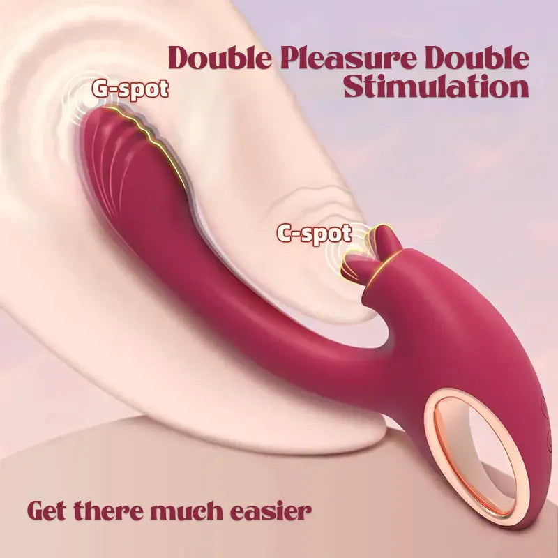 G-Spot & Clit Licking Vibrator