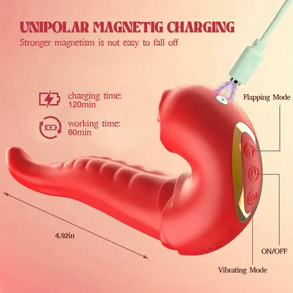 App-Controlled 3-in-1 Tongue Vibrator
