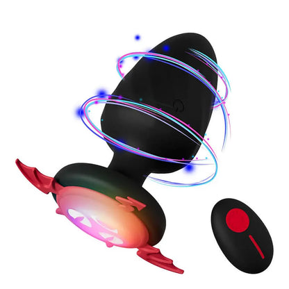 Glowing Devil Vibrating Anal Pleasure Plug