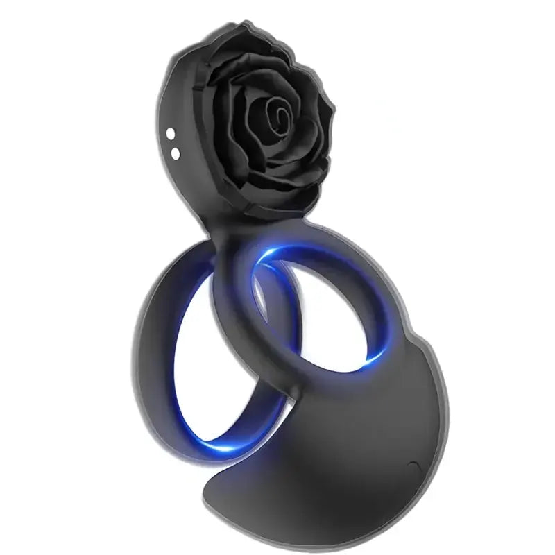 Rose Vibrating Cock Ring – Dual Stimulation for Couples