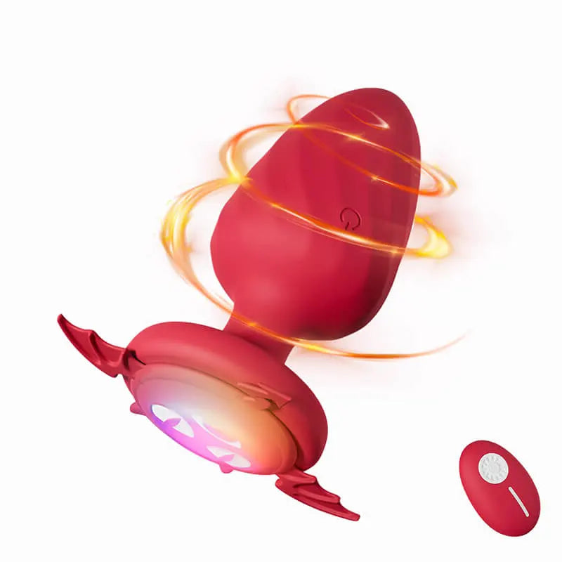 Glowing Devil Vibrating Anal Pleasure Plug