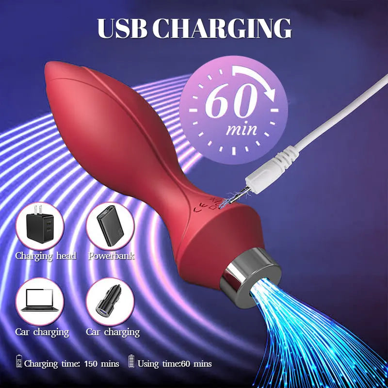 Wireless LED Glow Anal Pleasure Plug
