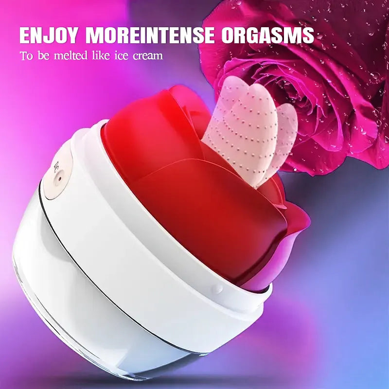 Rose Clitoral Tease Lick G Spot Vibrator
