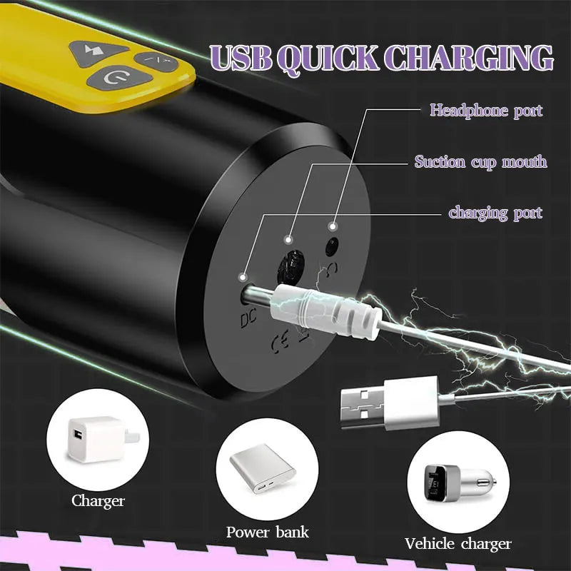 Automatic Thrusting & Rotating Masturbation Cup