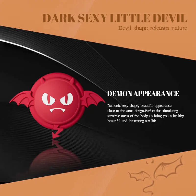Glowing Devil Vibrating Anal Pleasure Plug