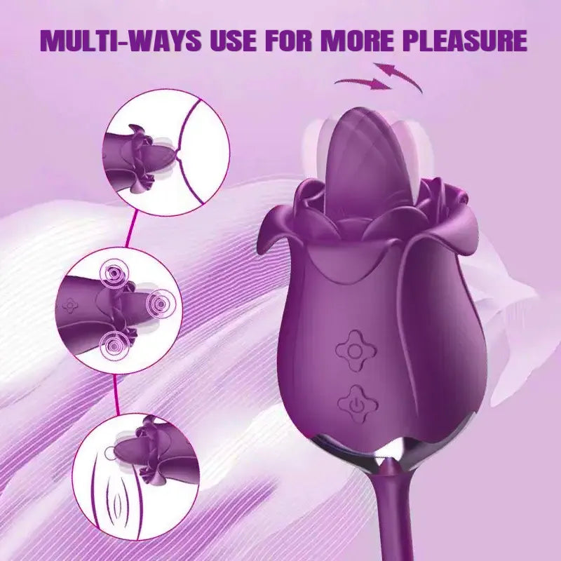 Rose Nipple Clitoris G-spot Stimulator