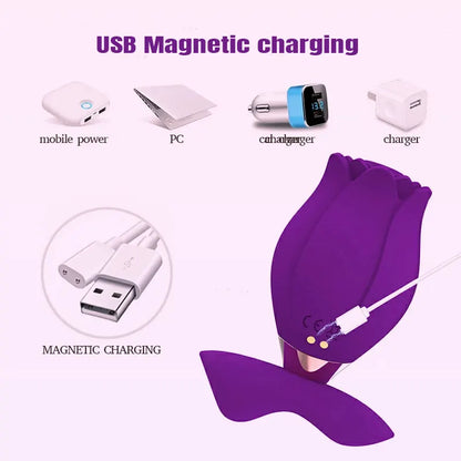 Rose-Shaped Vibrator for Women