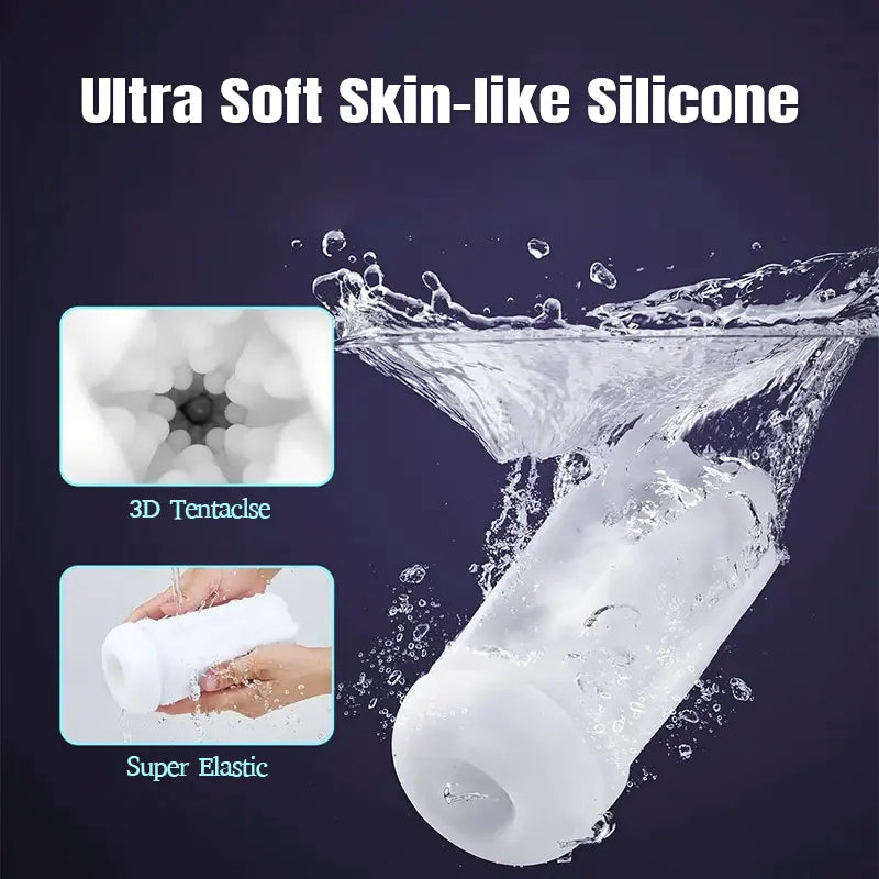 Suction and Vibration Masturbator Cup