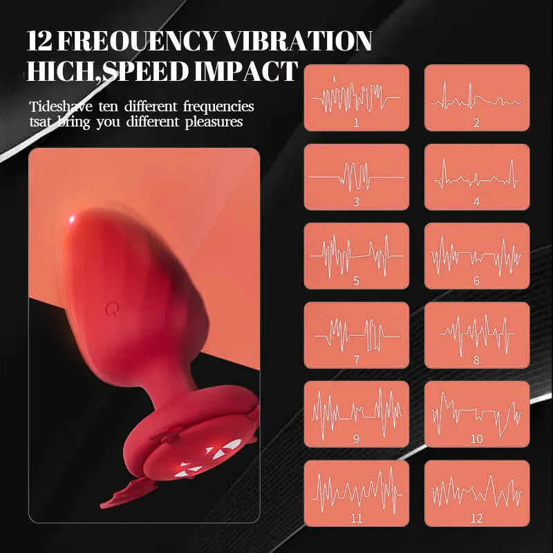Glowing Devil Vibrating Anal Pleasure Plug