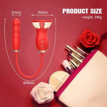 Tongue Rose Vibrating G-spot Toy