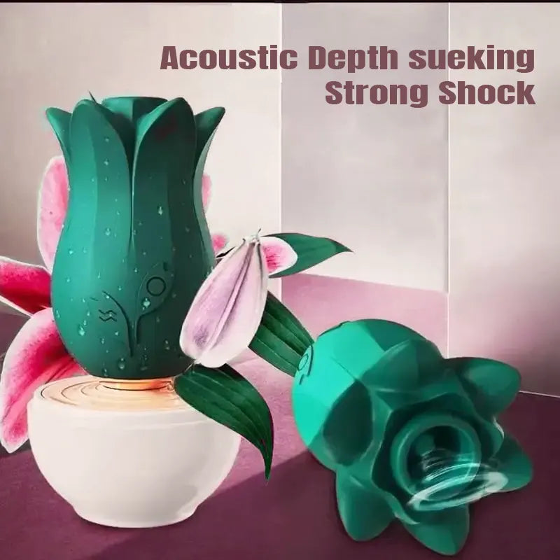 Rose Petal Nipple Licking Toy